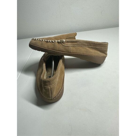 Minnetonka Men’s Moccasins Size 12 Brown Shoe Slipper Sole Tan - Picture 7 of 9